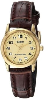 Casio Kadın yetişkin LTP-V001GL-9BUDF Kol Saati Kahve Standart