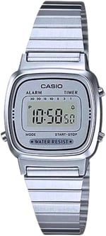 Casio LA670WA-7DF Kol Saati, Gri, Standart