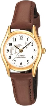 Casio LTP-1094Q-7B9RDF Standart Kadın Kol Saati, Kahve, Standart