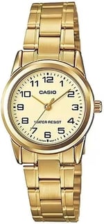 Casio LTP-V001G-9BUDF Standart Kadın Kol Saati, Altın Sarısı, Standart