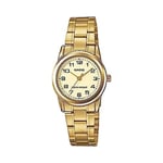 Casio LTP-V001G-9BUDF Standart Kadın Kol Saati, Altın Sarısı, Standart