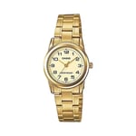 Casio LTP-V001G-9BUDF Standart Kadın Kol Saati, Altın Sarısı, Standart
