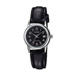 Casio LTP-V002L-1BUDF Standart Kadın Kol Saati, Siyah, Standart