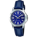 Casio LTP-V004L-2BUDF Standart Kadın Kol Saati, Lacivert, Standart