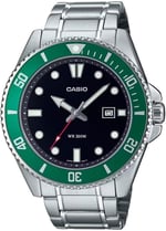 Casio MDV-107D-3AVDF Kol Saati, Gri-Yeşil, Standart