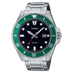 Casio MDV-107D-3AVDF Kol Saati, Gri-Yeşil, Standart