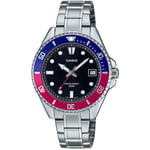 Casio MDV-10D-1A3VDF Kol Saati, Lacivert-Kırmızı, Standart