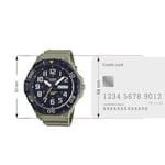 Casio MRW-210H-5AVDF Kol Saati, Siyah-Kahve, Standart