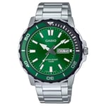 Casio MTD-125D-3AVDF Kol Saati, Gri-Yeşil, Standart