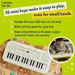 Casio SA-50 32 Tuşlu Org (Beyaz) - Seçenekler: SA 50, Modern