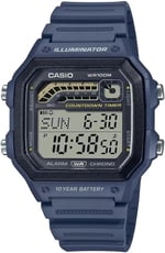 Casio WS-1600H-2AVDF Kol Saati, Siyah-Lacivert, Standart