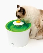 Catit 2.0 Flower Fountain Çiçek Çeşmeli, Filtreli Dekoratif Kedi Su Kabı, Beyaz/Yeşil Renk