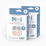 Catit 43722 Pixi yedek filtre, Catit Pixi su çeşmesi için içme çeşmesi filtresi, 6'lı paket