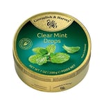 Cavendish & Harvey Clear Mint Drops, Doğal Ökaliptüs Yağlı Nane Aromalı Sert Şeker, Metal Kutu, 200 g