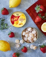 Cavendish & Harvey Double Fruit Drops Çilek Dolgulu Limon: Sıvı çilek dolgulu limon damlaları (1 x 175g)