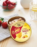 Cavendish & Harvey Double Fruit Drops Çilek Dolgulu Limon: Sıvı çilek dolgulu limon damlaları (1 x 175g)