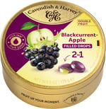 Cavendish & Harvey Double Fruit Drops Elma Dolgulu Frenk Üzümlü Şeker 175g Dolgulu Meyve Aromalı Şeker Dropsları