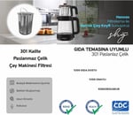 Çay Makinesi Filtresi/Süzgeci Arçelik Çay Makinesi ile uyumlu (Büyük) - Seçenekler: Büyük, Midyum