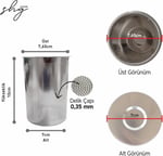 Çay Makinesi Filtresi/Süzgeci Arçelik Çay Makinesi ile uyumlu (Büyük) - Seçenekler: Büyük, Midyum
