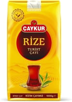 ÇAYKUR Rize Turist siyah çay, otantik Türk yaprak çayı, zengin aroma ve yumuşak tat, günlük lezzet ve kahvaltı çayı için, 1000 g