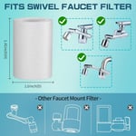 CECEFIN Musluk Genişletici Havalandırıcı Su Filtresi - 8 adet 5um Mikro Gözenekli Arıtıcı, 3 cm Çapında Güçlü Filtre - Yetenek Elemanı, Su Koşullarını İyileştirir