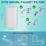 CECEFIN Musluk Genişletici Havalandırıcı Su Filtresi - 8 adet 5um Mikro Gözenekli Arıtıcı, 3 cm Çapında Güçlü Filtre - Yetenek Elemanı, Su Koşullarını İyileştirir