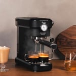 Cecotec Cafelizzia 790 Espresso Makinesi Siyah, 1350 W, Hızlı Isıtma Sistemi, 20 Basınç Çubukları, Ayarlanabilir Evaporatör, Su Deposu 1.2 Litre