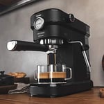 Cecotec Cafelizzia 790 Espresso Makinesi Siyah, 1350 W, Hızlı Isıtma Sistemi, 20 Basınç Çubukları, Ayarlanabilir Evaporatör, Su Deposu 1.2 Litre