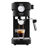 Cecotec Cafelizzia 790 Espresso Makinesi Siyah, 1350 W, Hızlı Isıtma Sistemi, 20 Basınç Çubukları, Ayarlanabilir Evaporatör, Su Deposu 1.2 Litre