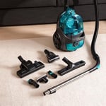 Cecotec Conga Rockstar Cyclonic XL ProAnimal kablolu elektrikli süpürge, torbasız, 900 W ve 20 kPa, torbasız, 2,8 l kapasite, çift HEPA filtre, metal boru, hayvan aksesuarları