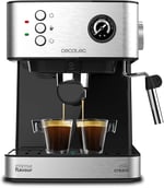 Cecotec Cumbia Power Espresso 20 Barista Aromax kahve makinesi. Güç 2900 W, 2 ısıtma sistemi, 20 bar basınç pompası, manometre, çift çıkış filtresi tutucu ve 2 filtre (profesyonel)