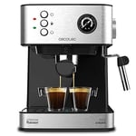 Cecotec Cumbia Power Espresso 20 Barista Aromax kahve makinesi. Güç 2900 W, 2 ısıtma sistemi, 20 bar basınç pompası, manometre, çift çıkış filtresi tutucu ve 2 filtre (profesyonel)