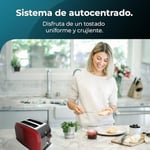 Cecotec Dikey Ekmek Kızartma Makinesi Tost Zamanı 850 Kırmızı Lite, 850 W, 2 Dilim Ekmek Kapasitesi, Geniş Yuva, Paslanmaz Çelik, Kolaylık İçin Önceden Ayarlanmış Özellikler, Özelleştirilebilir Tost