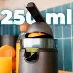 Cecotec EssentialVita Hyden 120 Elektrikli Narenciye Sıkacağı, Portakal ve Narenciye, 120 W, Farklı Boyutlarda 2 Çıkarılabilir Plastik Koni, Plastik Saplı ve Kapak, Kapasite 250 ml