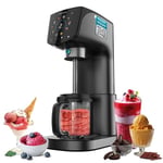 Cecotec Gelatec 2100 çok fonksiyonlu dondurma makinesi, 500 W, 11 dondurma programı ve meyve içeceği, Creamon ve Re-Spin teknolojisi, dokunmatik ekran, 3 pişirme, hacim 2,1 l