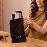Cecotec IoniCare Power&Travel katlanabilir saç kurutma makinesi, 2400 W, DC motor, gerçek iyon teknolojisi, kompakt soğuk hava, difüzör, konsantre nozul ve taşıma çantası dahil