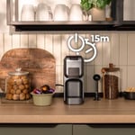 Cecotec Kapsül Kahve Makinesi Freestyle Kompakt Siyah. 1350W, Termoblok Isıtma, 20 Bar Forcearoma Teknolojisi, 4'ü 1 Arada Espresso Makinesi. Çekilmiş Kahve, Dolce Gusto, Nespresso ve K-Fee için