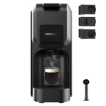 Cecotec Kapsül Kahve Makinesi Freestyle Kompakt Siyah. 1350W, Termoblok Isıtma, 20 Bar Forcearoma Teknolojisi, 4'ü 1 Arada Espresso Makinesi. Çekilmiş Kahve, Dolce Gusto, Nespresso ve K-Fee için