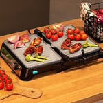 Cecotec Rock'n Grill 1500 Take&Clean Stone Elektrikli Kontak Izgarası, 1500 W, RockStone Kaplama, Çıkarılabilir ve Bulaşık Makinesinde Yıkanabilir, 180 Derece Açıklık, Yüzen Üst Plaka