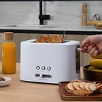Cecotec Tost makinesi tost & Taste 9000 çift beyaz plastik 2 ekstra geniş kısa yarıklı beyaz tasarım (çift kısa yuva)