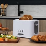 Cecotec Tost makinesi tost & Taste 9000 çift beyaz plastik 2 ekstra geniş kısa yarıklı beyaz tasarım (çift kısa yuva)