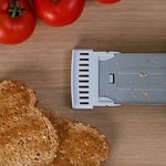 Cecotec Tost makinesi tost & Taste 9000 çift beyaz plastik 2 ekstra geniş kısa yarıklı beyaz tasarım (çift kısa yuva)