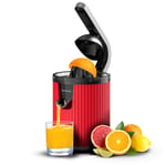 Cecotec Xqueeze RetroJuice 600 Red 600 W Elektrikli Portakal Kollu Meyve Sıkacağı 600 W Retro Stil Paslanmaz Çelik Filtre Plastik Koni Selüloz Çıkarma Kolu Damlama Önleyici