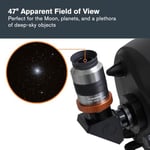 Celestron 93328 Omni 2 inç mercek, 56 mm ultra uzun odak uzaklığı ve üstün ışık iletimi – Derin gökyüzü yıldız kümeleri, yıldız bulutları ve galaksileri izlemek için, gümüş/siyah