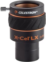 Celestron 93529 X-Cel LX 2X Barlow Lens, 3.18 cm, Siyah