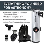 Celestron Explorer 10 İnç Akıllı Telefon Uygulaması Etkin Dobsonian Teleskopu - Seçenekler: StarSense Explorer 10 inç, StarSense Explorer 12 inç