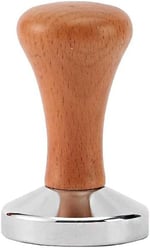 Çelik Ahşap 51 mm Espresso Makinesi Tamperi Barista Ekipmanı mt135
