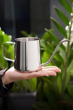 Çelik Ölçekli 350 ml 7 Cup Kahve Demleme ibriği Espresso Sıcak Su ibriği mt116