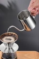 Çelik Ölçekli 350 ml 7 Cup Kahve Demleme ibriği Espresso Sıcak Su ibriği mt116