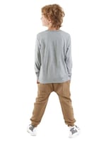 Cepte Kaplan Erkek Çocuk T-shirt Pantolon Takım